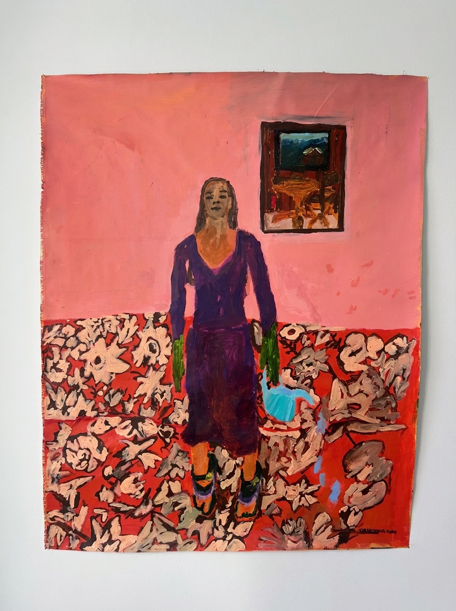 Von innen heraus, Acrylic on canvas, 97 × 123 cm