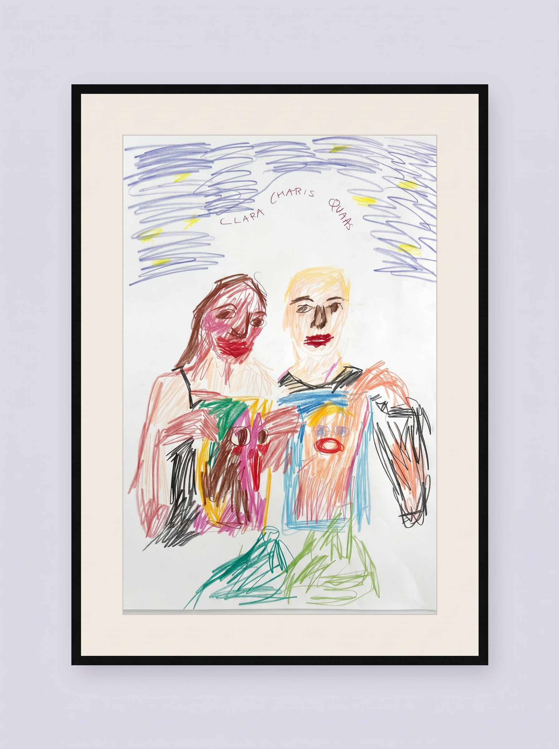 Untitled, Coloured pencil on paper, 50 × 70 cm