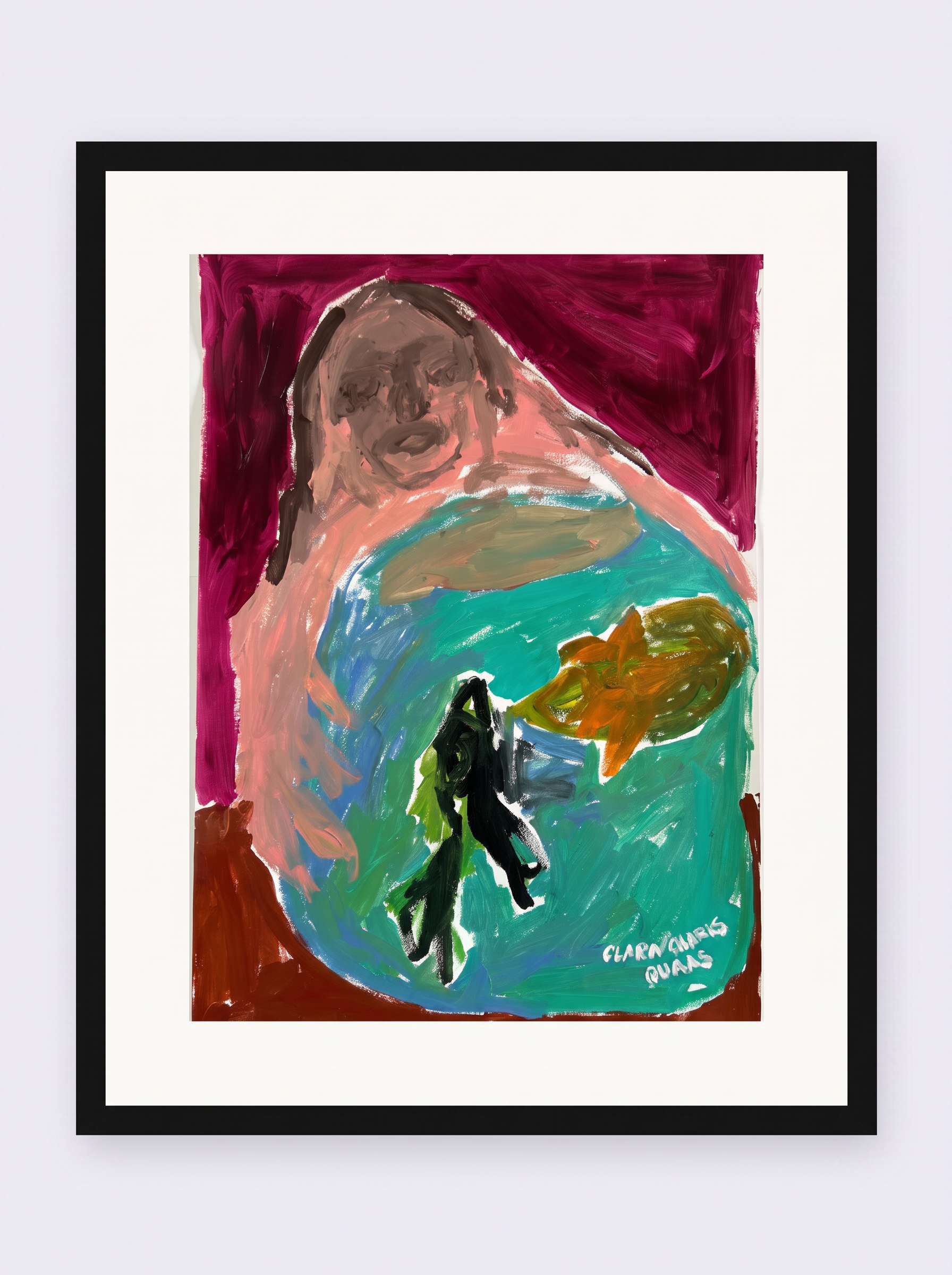 Untitled, Acrylic on paper, 50 × 70 cm