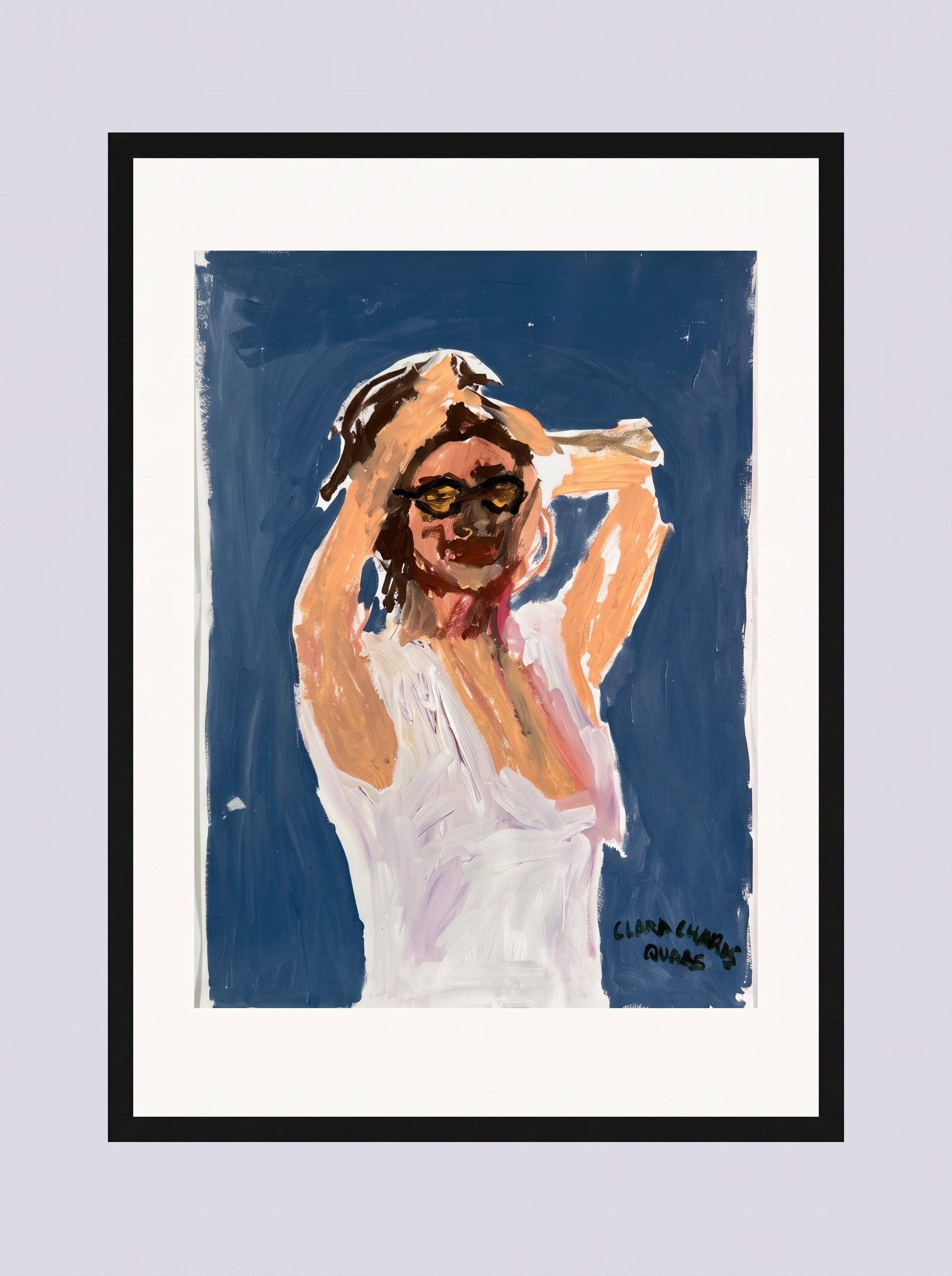 Untitled, Acrylic on paper, 50 × 70 cm